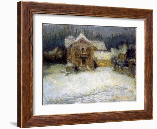 Snow at Gerberoy, 1910-Henri Eugene Augustin Le Sidaner-Framed Giclee Print