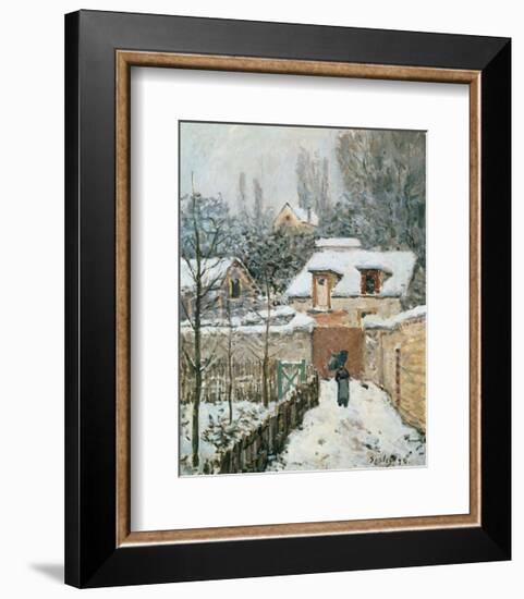 Snow at Louveciennes, 1874-Alfred Sisley-Framed Art Print