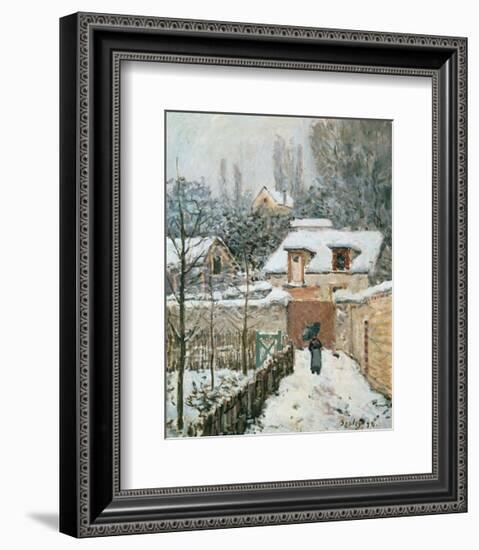 Snow at Louveciennes, 1874-Alfred Sisley-Framed Art Print