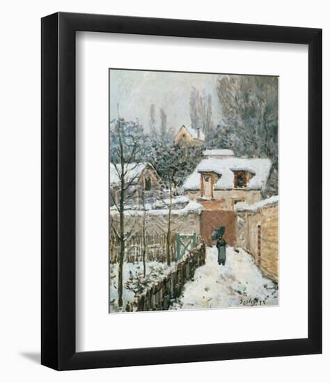 Snow at Louveciennes, 1874-Alfred Sisley-Framed Art Print