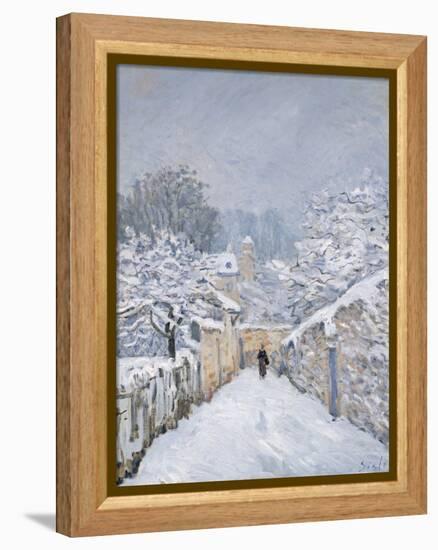 Snow at Louveciennes, 1878-Alfred Sisley-Framed Premier Image Canvas