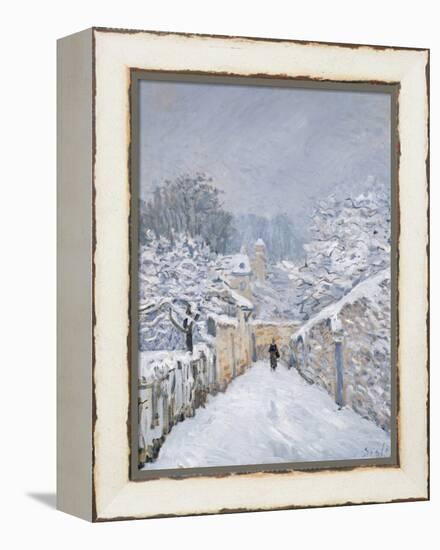 Snow at Louveciennes, 1878-Alfred Sisley-Framed Premier Image Canvas