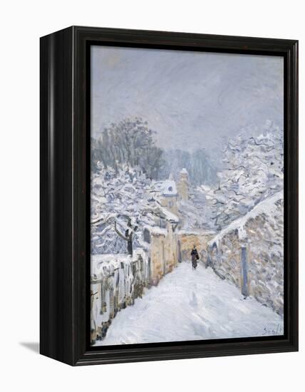 Snow at Louveciennes, 1878-Alfred Sisley-Framed Premier Image Canvas