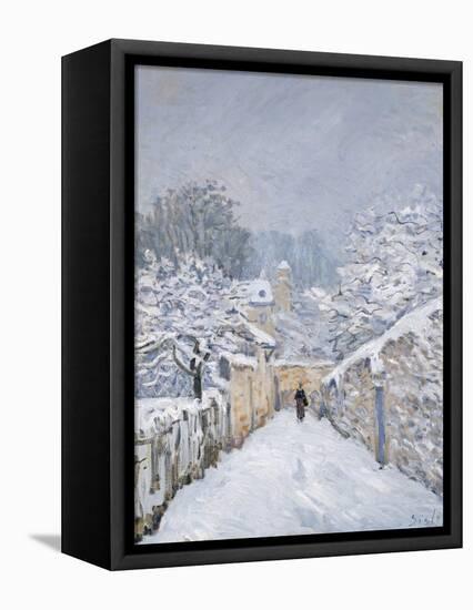 Snow at Louveciennes, 1878-Alfred Sisley-Framed Premier Image Canvas