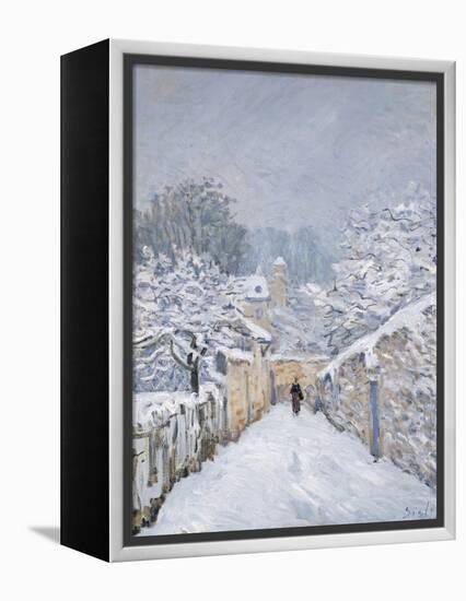 Snow at Louveciennes, 1878-Alfred Sisley-Framed Premier Image Canvas