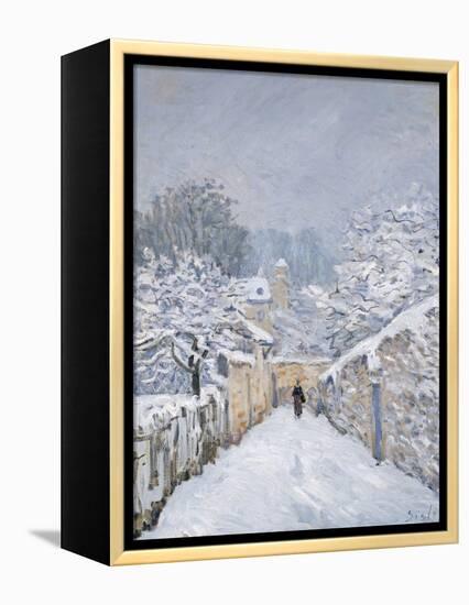 Snow at Louveciennes, 1878-Alfred Sisley-Framed Premier Image Canvas