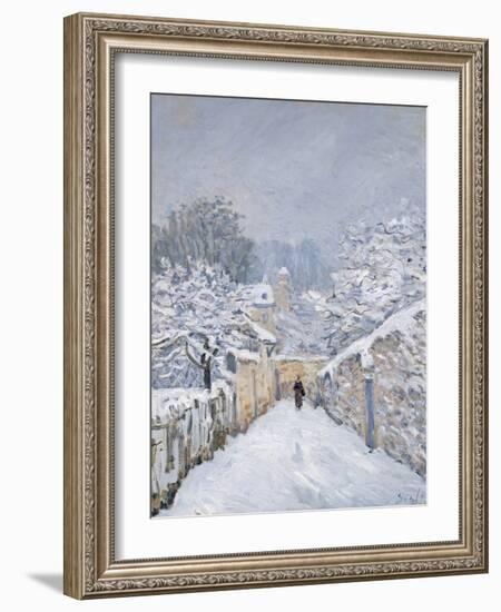 Snow at Louveciennes, 1878-Alfred Sisley-Framed Giclee Print