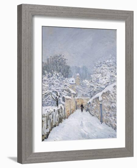 Snow at Louveciennes, 1878-Alfred Sisley-Framed Giclee Print