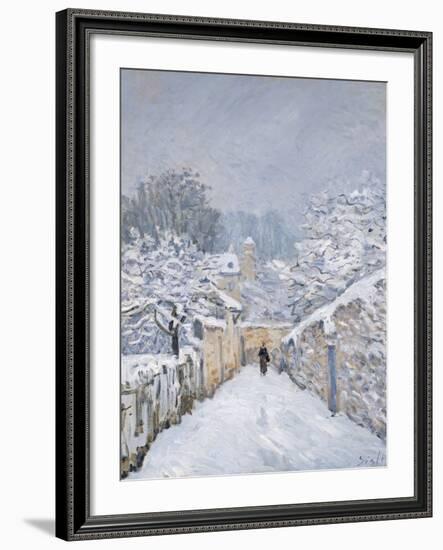 Snow at Louveciennes, 1878-Alfred Sisley-Framed Giclee Print