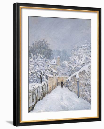 Snow at Louveciennes, 1878-Alfred Sisley-Framed Giclee Print