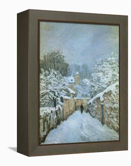 Snow at Louveciennes, 1878-Alfred Sisley-Framed Premier Image Canvas