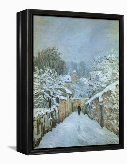 Snow at Louveciennes, 1878-Alfred Sisley-Framed Premier Image Canvas