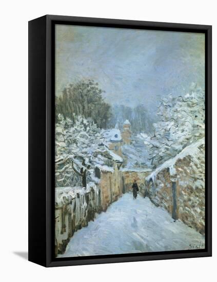 Snow at Louveciennes, 1878-Alfred Sisley-Framed Premier Image Canvas