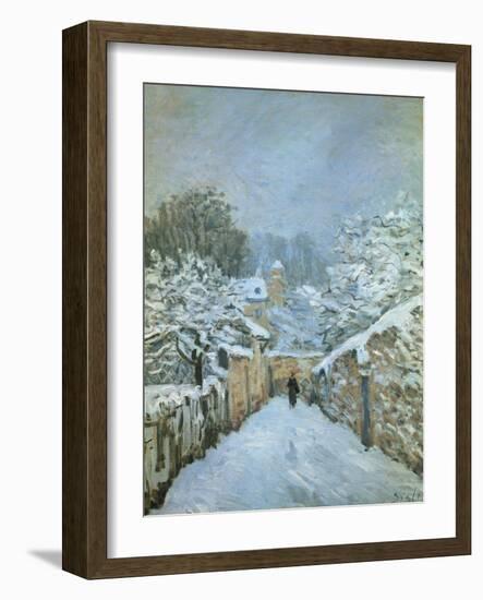 Snow at Louveciennes, 1878-Alfred Sisley-Framed Giclee Print