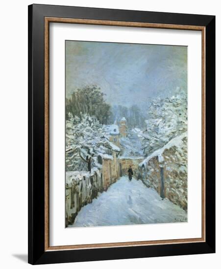 Snow at Louveciennes, 1878-Alfred Sisley-Framed Giclee Print