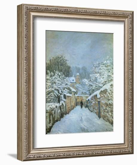 Snow at Louveciennes, 1878-Alfred Sisley-Framed Giclee Print