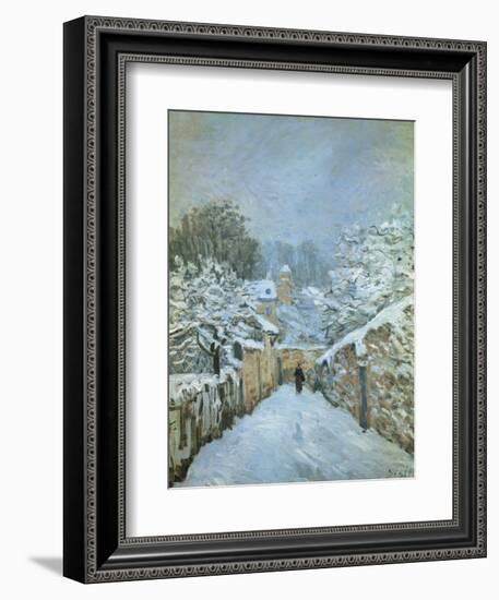 Snow at Louveciennes, 1878-Alfred Sisley-Framed Giclee Print