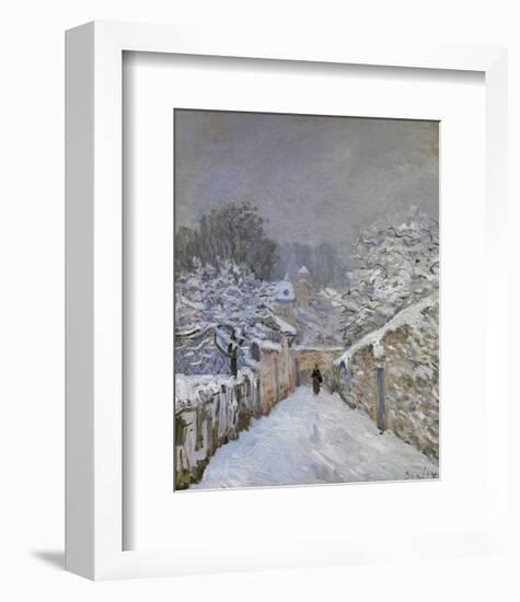 Snow at Louveciennes, France, c.1878-Alfred Sisley-Framed Art Print