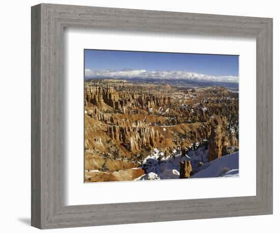 Snow at Sunset Point in Bryce Canyon National Park-Danny Lehman-Framed Photographic Print