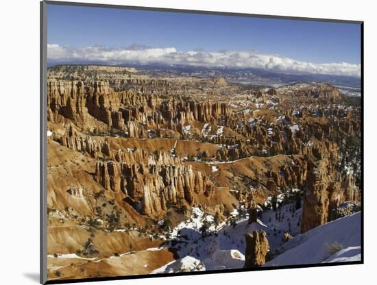 Snow at Sunset Point in Bryce Canyon National Park-Danny Lehman-Mounted Photographic Print