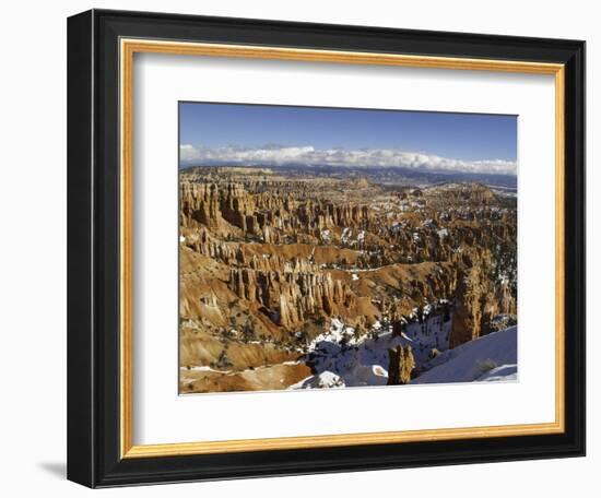 Snow at Sunset Point in Bryce Canyon National Park-Danny Lehman-Framed Photographic Print