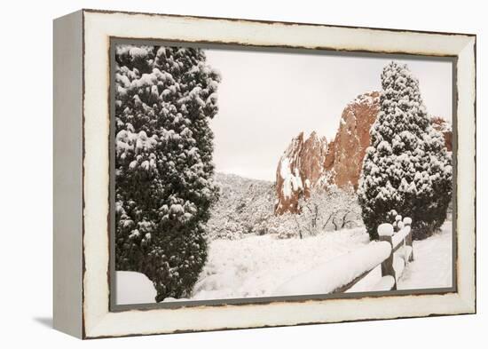 Snow at the Garden of the Gods-bcoulter-Framed Premier Image Canvas