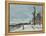 Snow at Veneux Nadon-Alfred Sisley-Framed Premier Image Canvas