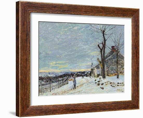 Snow at Veneux Nadon-Alfred Sisley-Framed Giclee Print
