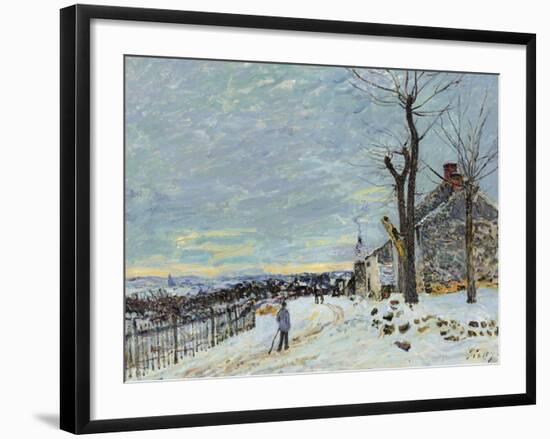 Snow at Veneux Nadon-Alfred Sisley-Framed Giclee Print