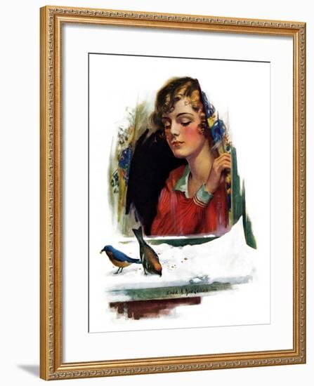 "Snow Birds,"March 6, 1926-Charles A. MacLellan-Framed Giclee Print