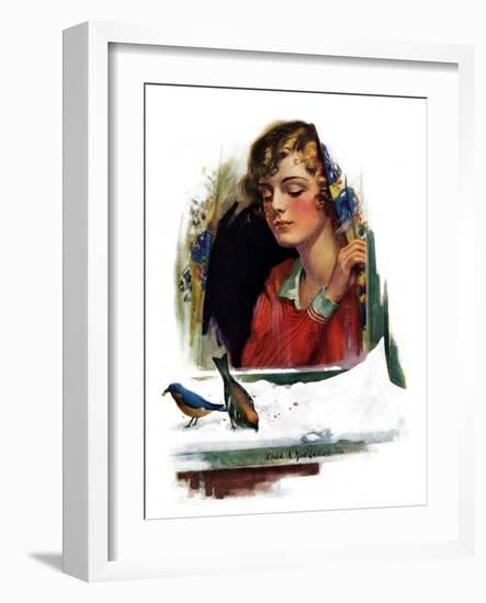 "Snow Birds,"March 6, 1926-Charles A. MacLellan-Framed Giclee Print
