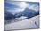 Snow-Boarder on Piste at Lech Near St. Anton Am Arlberg in Winter Snow, Austrian Alps-null-Mounted Photographic Print