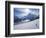 Snow-Boarder on Piste at Lech Near St. Anton Am Arlberg in Winter Snow, Austrian Alps-null-Framed Photographic Print