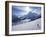 Snow-Boarder on Piste at Lech Near St. Anton Am Arlberg in Winter Snow, Austrian Alps-null-Framed Photographic Print