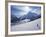 Snow-Boarder on Piste at Lech Near St. Anton Am Arlberg in Winter Snow, Austrian Alps-null-Framed Photographic Print