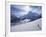 Snow-Boarder on Piste at Lech Near St. Anton Am Arlberg in Winter Snow, Austrian Alps-null-Framed Photographic Print