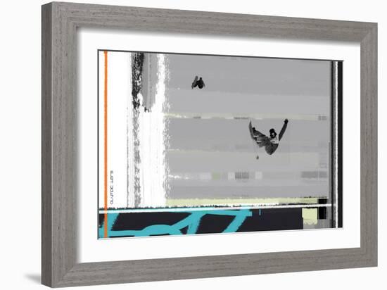 Snow Boarding-NaxArt-Framed Art Print