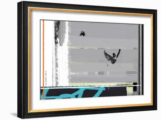 Snow Boarding-NaxArt-Framed Art Print