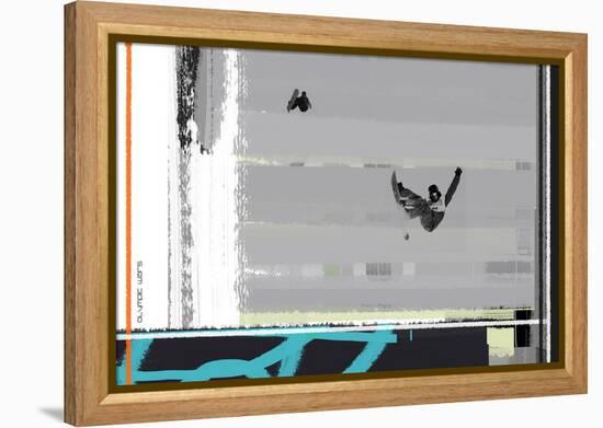 Snow Boarding-NaxArt-Framed Stretched Canvas