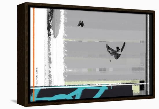 Snow Boarding-NaxArt-Framed Stretched Canvas