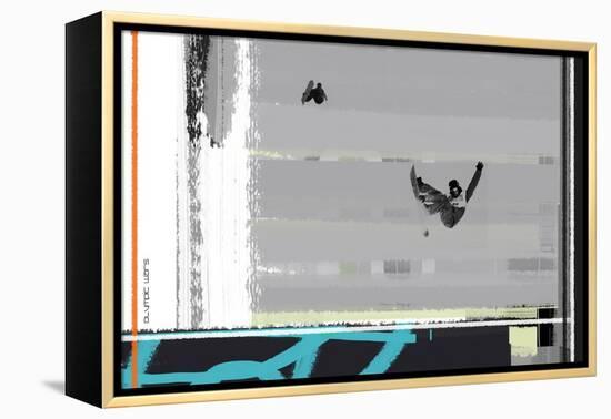 Snow Boarding-NaxArt-Framed Stretched Canvas