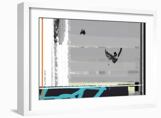 Snow Boarding-NaxArt-Framed Premium Giclee Print
