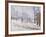 Snow, Boulevard de Clichy, Paris 1886-Paul Signac-Framed Giclee Print