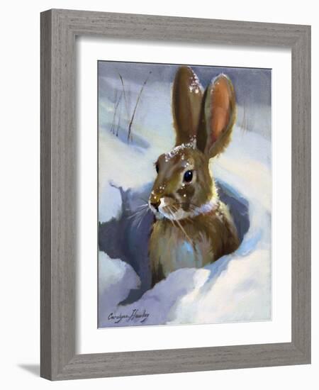 Snow Bunny-Carolyne Hawley-Framed Art Print