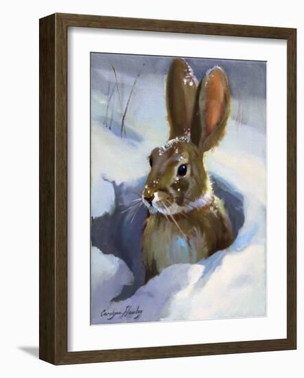 Snow Bunny-Carolyne Hawley-Framed Art Print