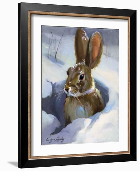 Snow Bunny-Carolyne Hawley-Framed Art Print