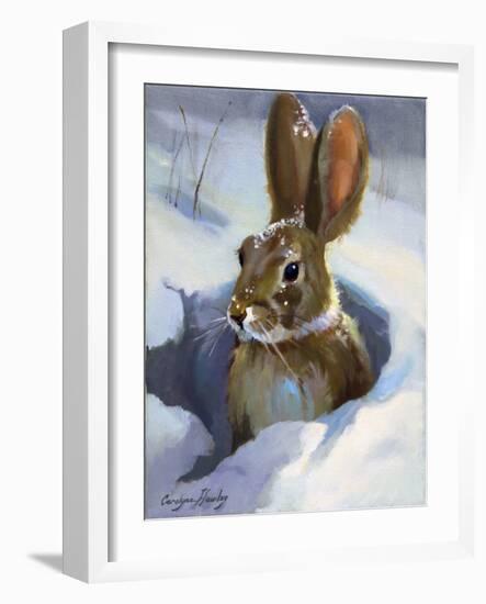 Snow Bunny-Carolyne Hawley-Framed Art Print