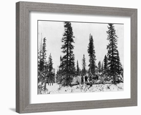 Snow Camping North of the Arctic Circle Photograph - Alaska-Lantern Press-Framed Art Print