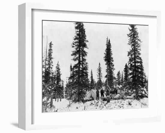 Snow Camping North of the Arctic Circle Photograph - Alaska-Lantern Press-Framed Art Print