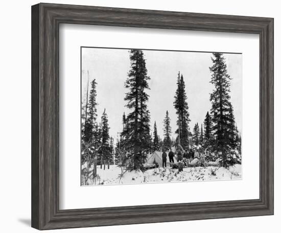 Snow Camping North of the Arctic Circle Photograph - Alaska-Lantern Press-Framed Art Print